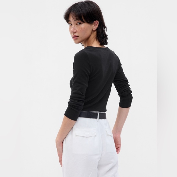 NWT Gap Modern Boat Neck Shirt - Picture 2 of 9